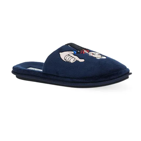 Ανδρικές υφασμάτινες  παντόφλες με τόν Popeye the sailor  Comfort  χειμερινές της PAREX - Μπλέ