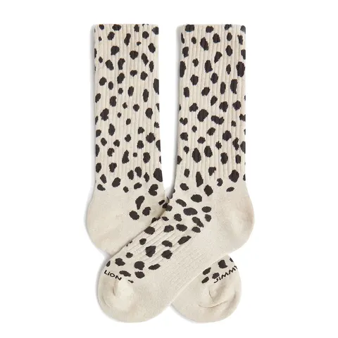 Γυναικείες κάλτσες Jimmy Lion Athletic Cheetah Print - Beige
