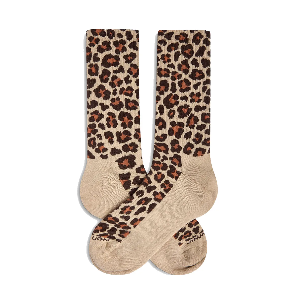 Γυναικείες κάλτσες Jimmy Lion Athletic Leopard - Warm Beige
