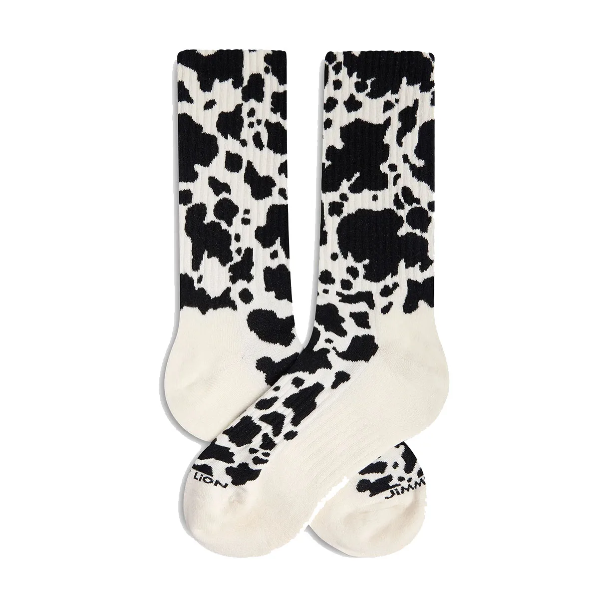Γυναικείες κάλτσες Jimmy Lion Athletic Cow Print - Milk