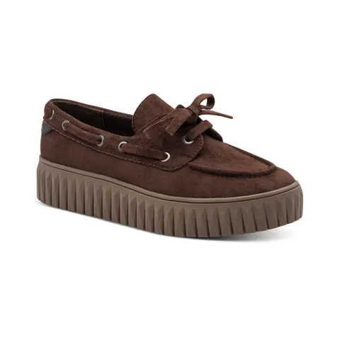 Γυναικείο Comfort  ανατομικό boat shoes της MARCO TOZZI  - Camel
