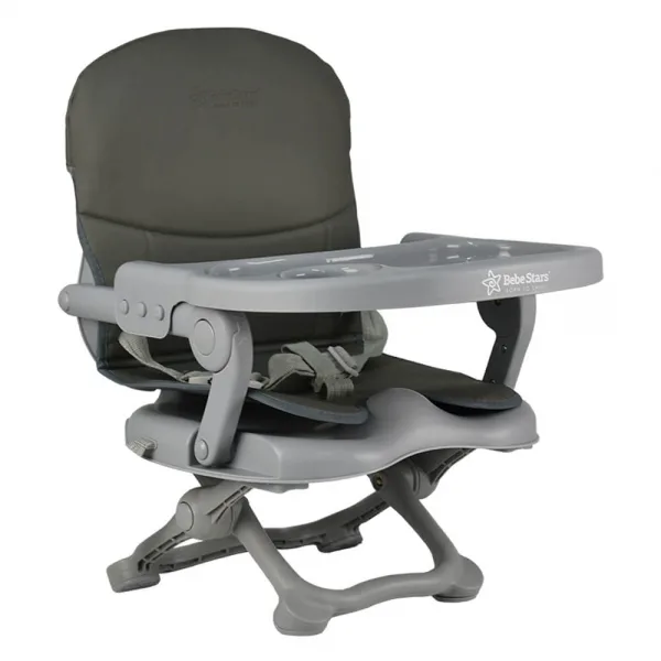Bebe Stars Φορητό Καθισματάκι Φαγητού για Καρέκλα BOOSTER Tasty Grey
