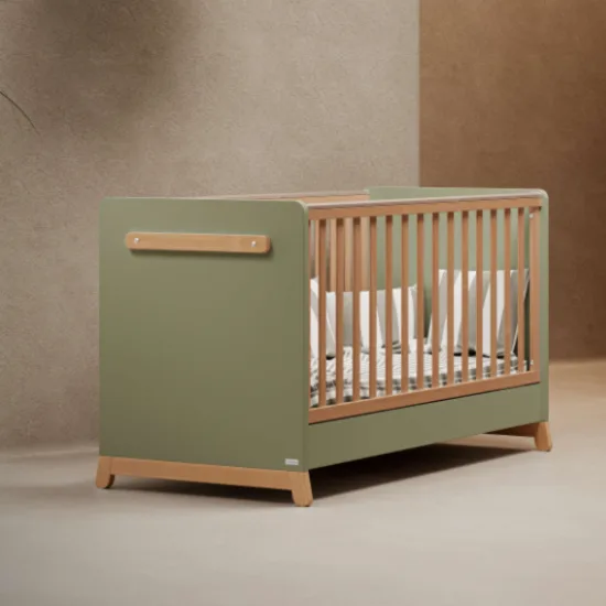 Casababy Palmer Λαδί Βρεφικό Κρεβάτι Μετατρεπόμενο Σε Προεφηβικό