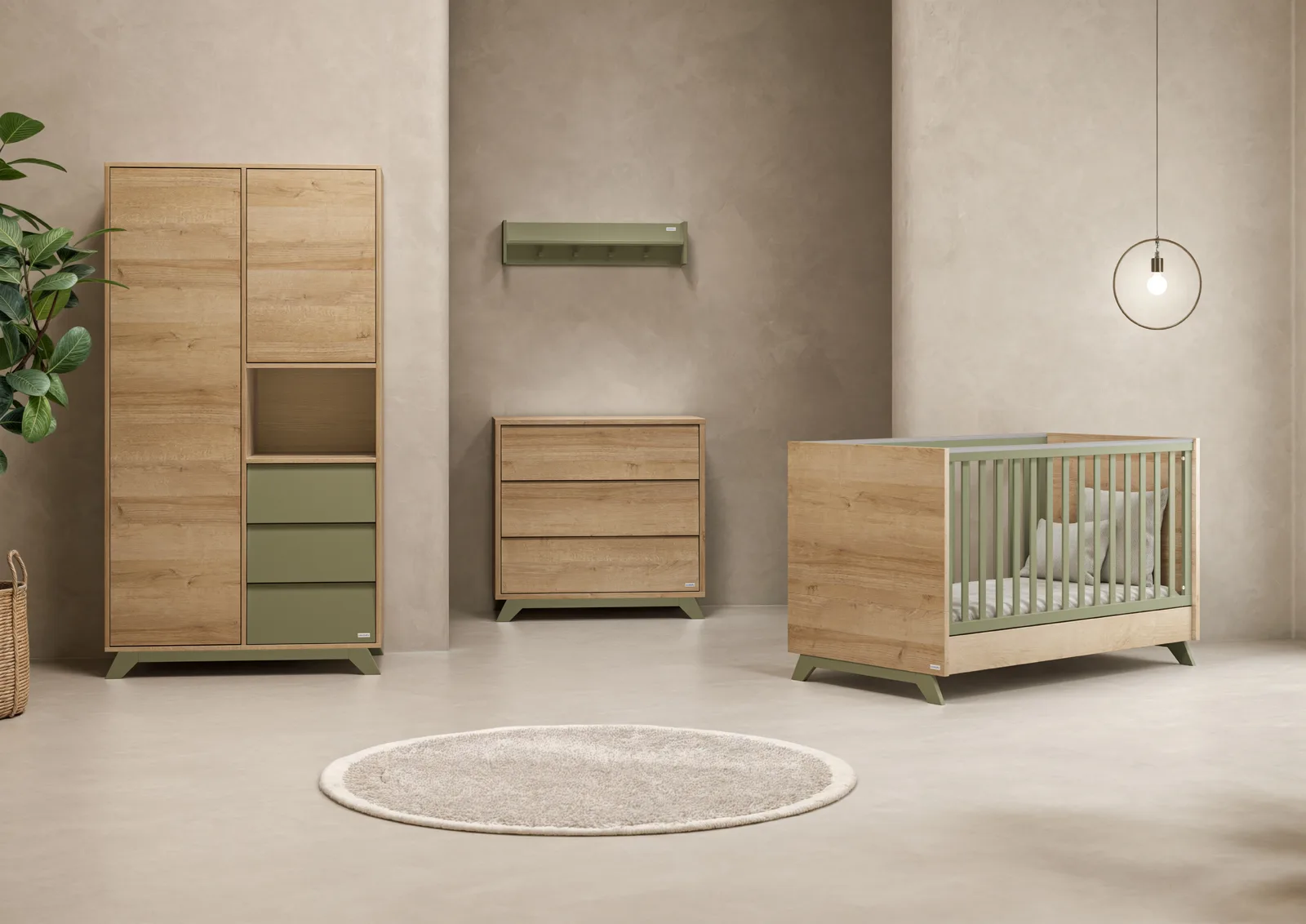 Casababy Rio βρεφικό σετ δωματίου κρεβάτι και σιφονιέρα