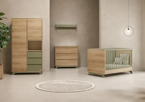 Casababy Rio βρεφικό σετ δωματίου κρεβάτι και σιφονιέρα