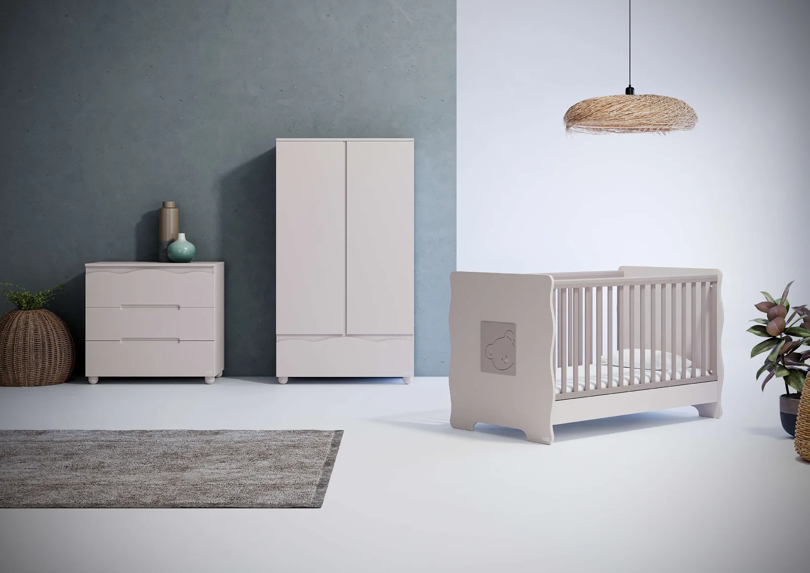 Casababy Winnie βρεφικό σετ δωματίου κρεβάτι και σιφονιέρα