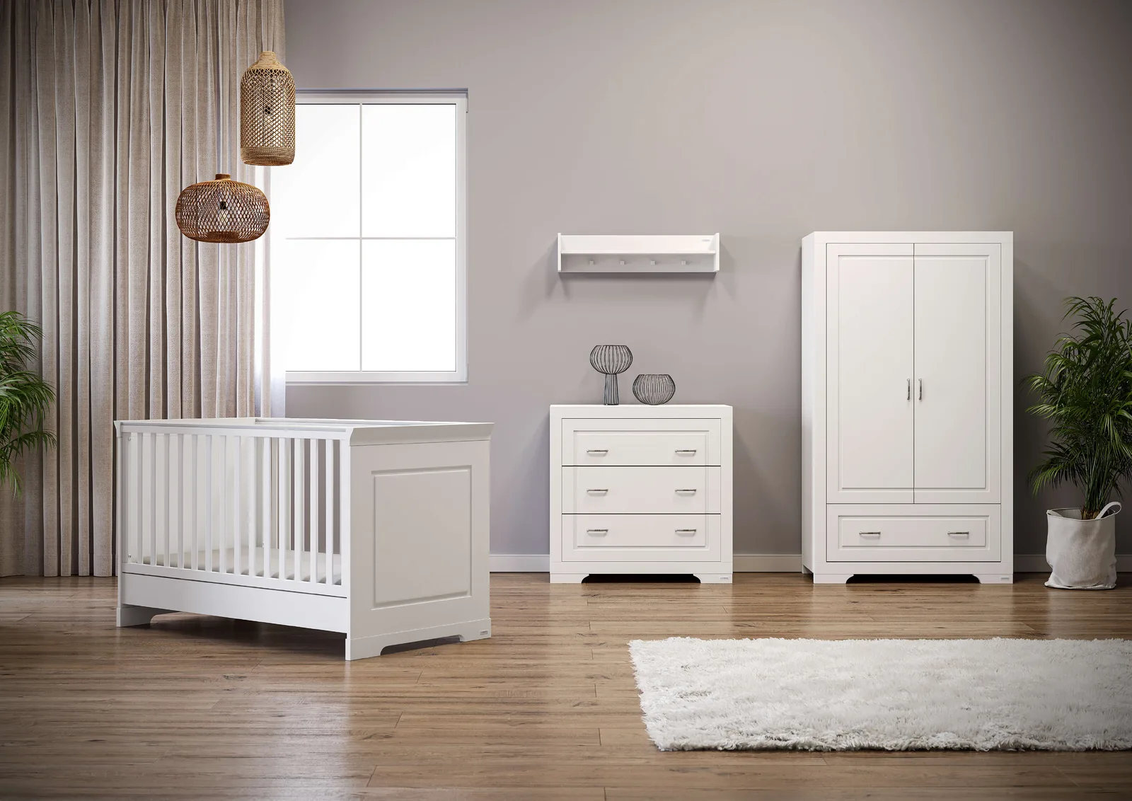 Casababy York  βρεφικό σετ δωματίου κρεβάτι και σιφονιέρα