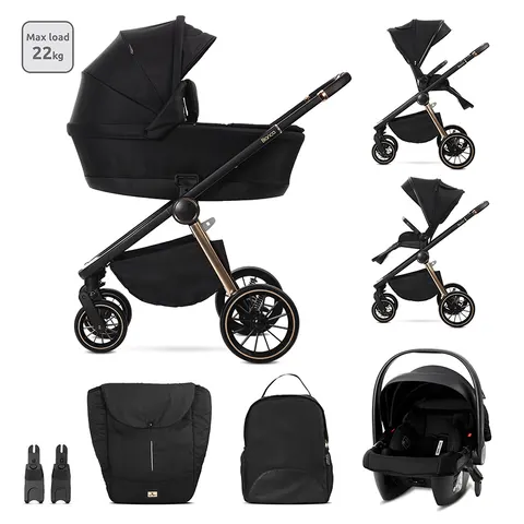 LORELLI Πολυκαρότσι BIANCA 3in1 Black