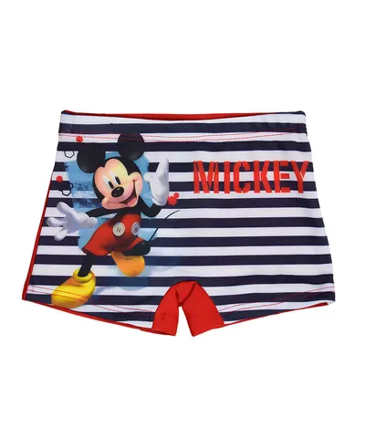 Mαγιό μπόξερ Disney Mickey με ρίγες κόκκινο