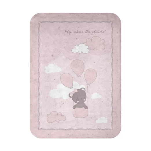 Super Soft βελουτέ Κουβέρτα Kikka boo 110/140 cm Dream Big Pink