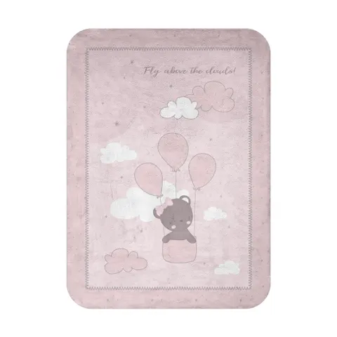 Super Soft βελουτέ Κουβέρτα Kikka boo 110/140 cm Dream Big Pink