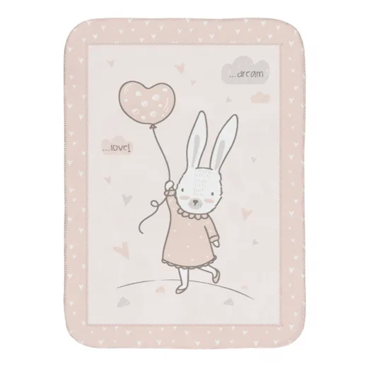 Super Soft βελουτέ Κουβέρτα Kikka boo Rabbits In Love 110/140cm