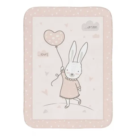 Super Soft βελουτέ Κουβέρτα Kikka boo Rabbits In Love 110/140cm
