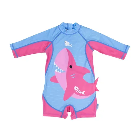 ZOOCCHINI SURF SUIT UPF50 PINK SHARK