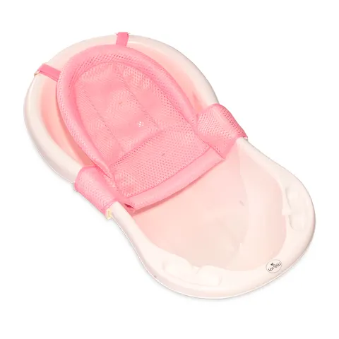 Διχτάκι μπάνιου για νεογέννητο Froggy pink Lorelli