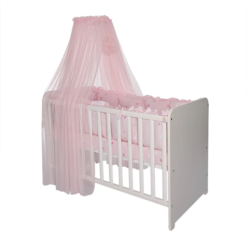 Κουνουπιέρα Κούνιας POM POM 480/160 cm Pink