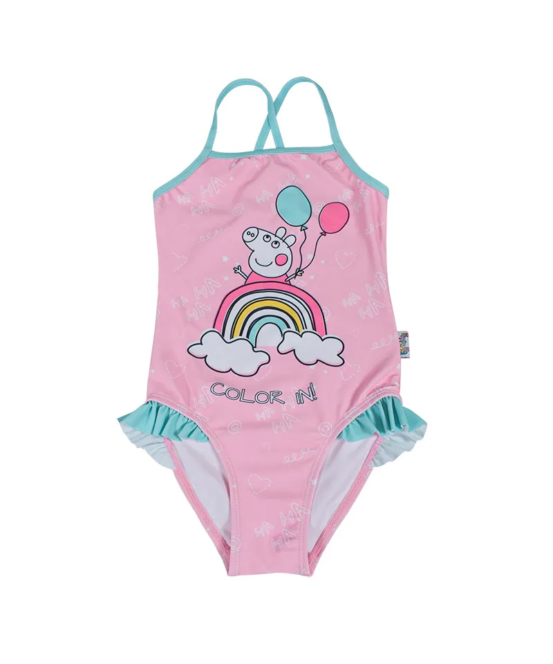 Μαγιό ολόσωμο Peppa Pig rainbow