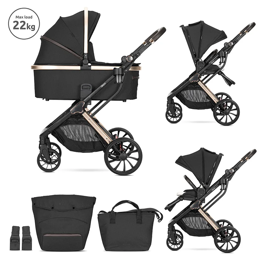 Παιδικό καρότσι GLORY 2in1 Black