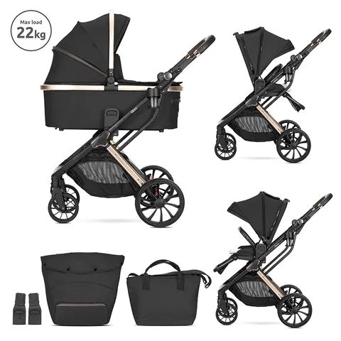 Παιδικό καρότσι GLORY 2in1 Black