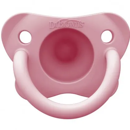 Πιπίλα Όλο Σιλικόνη 0m+ Pink DrBrowns