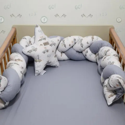 Πλεξούδα Τριπλή Βαμβακερή Design 421 20x200cm με Ειδική Εσωτερική Επένδυση Oliver Baby