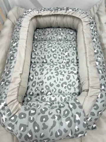 Φωλίτσα Βαμβακερή 2 σε 1 σχ. animal print grey