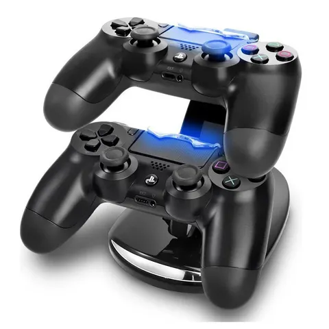 Διπλή Βάση Φόρτισης για Χειριστήρια PS4 Μαύρο ΟΕΜ
