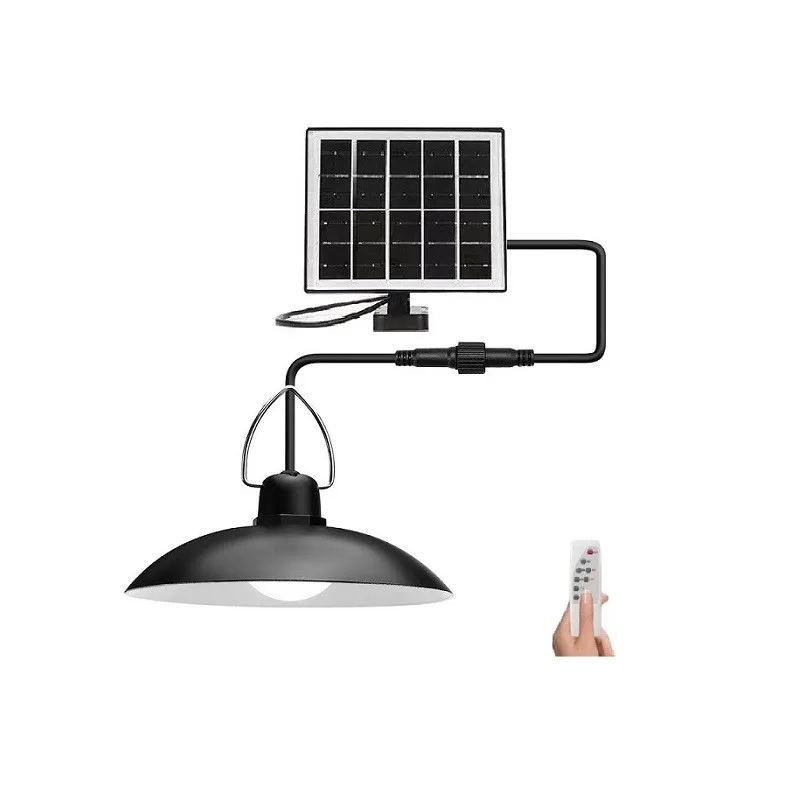 Mini Αδιάβροχο Ηλιακό Φωτιστικό Οροφής 19 LED με Χειριστήριο