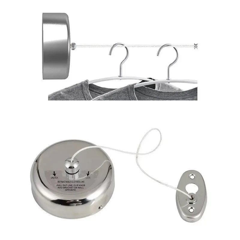 Inox Απλώστρα Αυτόματης Επιστροφής μονό Σχοινί