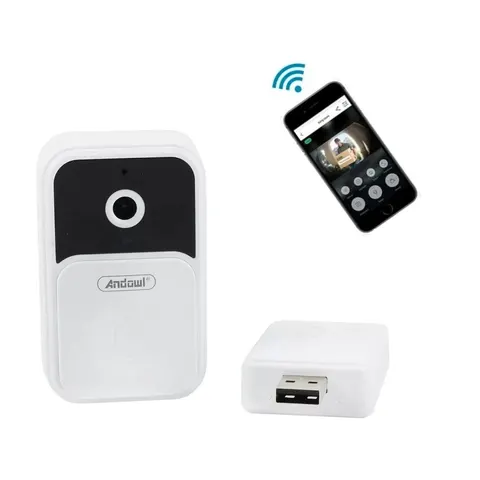 Επαναφορτιζόμενο Κουδούνι USB WiFi με Κάμερα 4K και Αμφίδρομο Ήχο