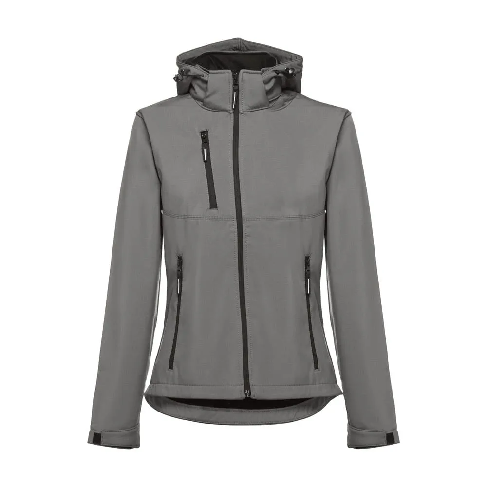 THC ZAGREB WOMEN. Γυναικείο σακάκι softshell με ζώνη - s, γκρί - pa_μέγεθος: s, pa_χρώματα: γκρί
