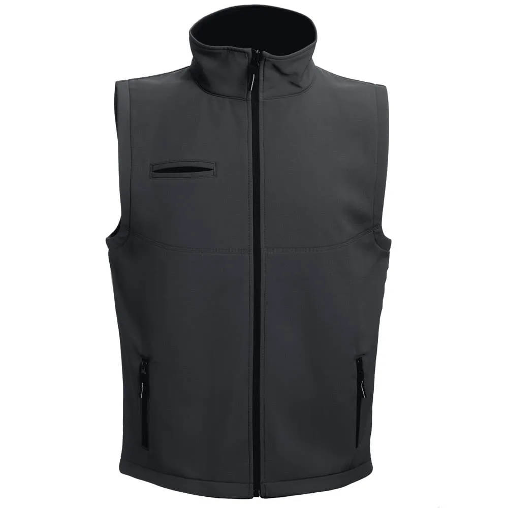 THC BAKU. Γιλέκο Unisex softshell - l, μαύρο - pa_μέγεθος: l, pa_χρώματα: μαύρο