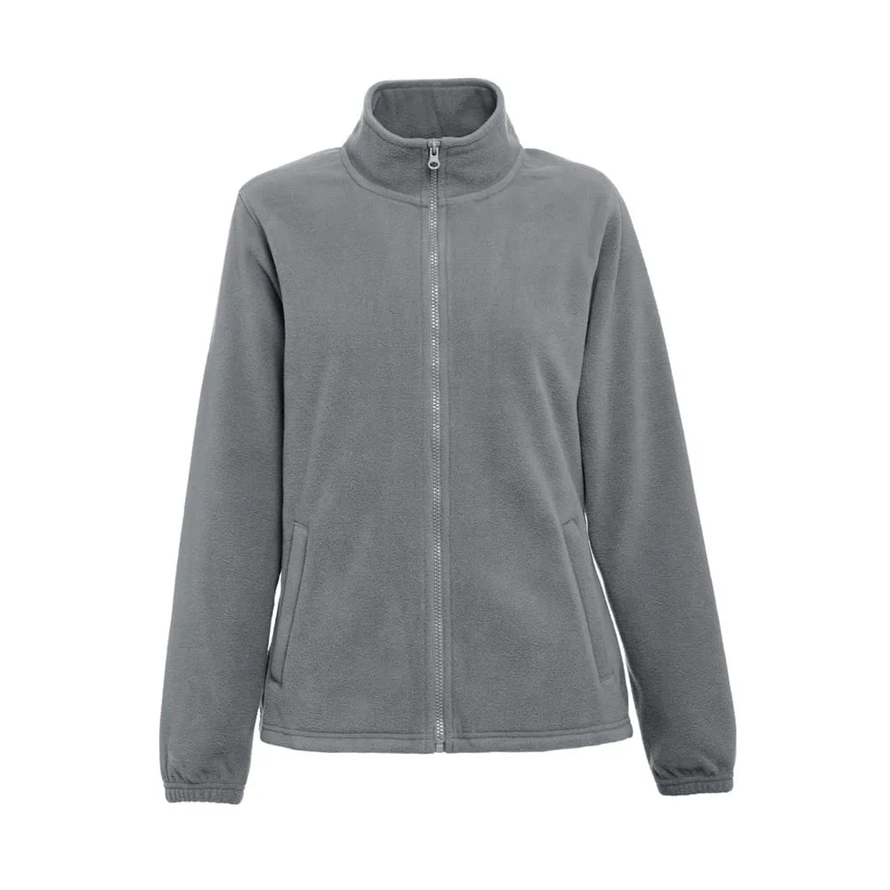 THC GAMA WOMEN. Γυναικείο μπουφάν fleece υψηλής πυκνότητας από πολυεστέρα - m, γκρί - pa_μέγεθος: m, pa_χρώματα: γκρί