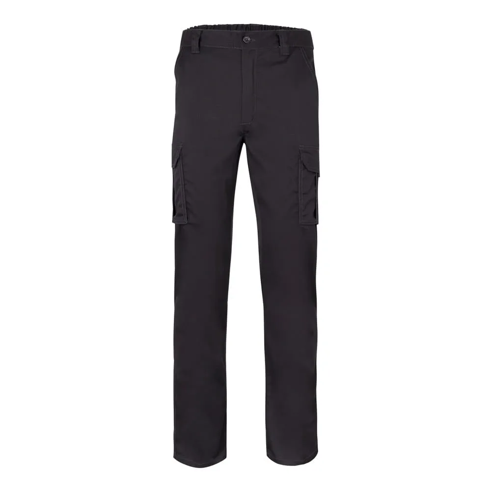VL LUGH. Παντελόνι stretch με πολλές τσέπες (240g/m²) από βαμβάκι (46%), EME (38%) και πολυεστέρα (16%) - 60, μαύρο - pa_μέγεθος: 60, pa_χρώματα: μαύρο