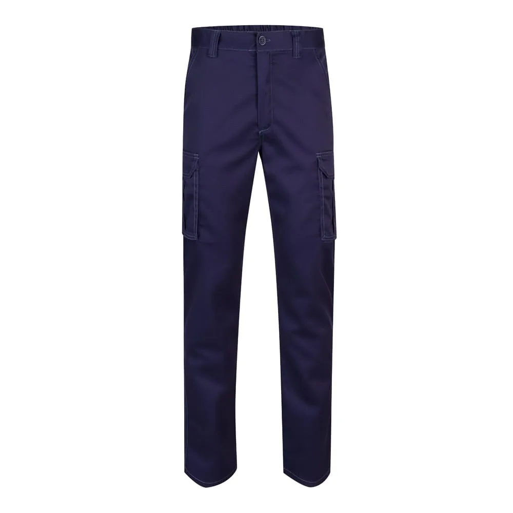 VL LUGH. Παντελόνι stretch με πολλές τσέπες (240g/m²) από βαμβάκι (46%), EME (38%) και πολυεστέρα (16%) - 62, μπλε - pa_μέγεθος: 62, pa_χρώματα: μπλε