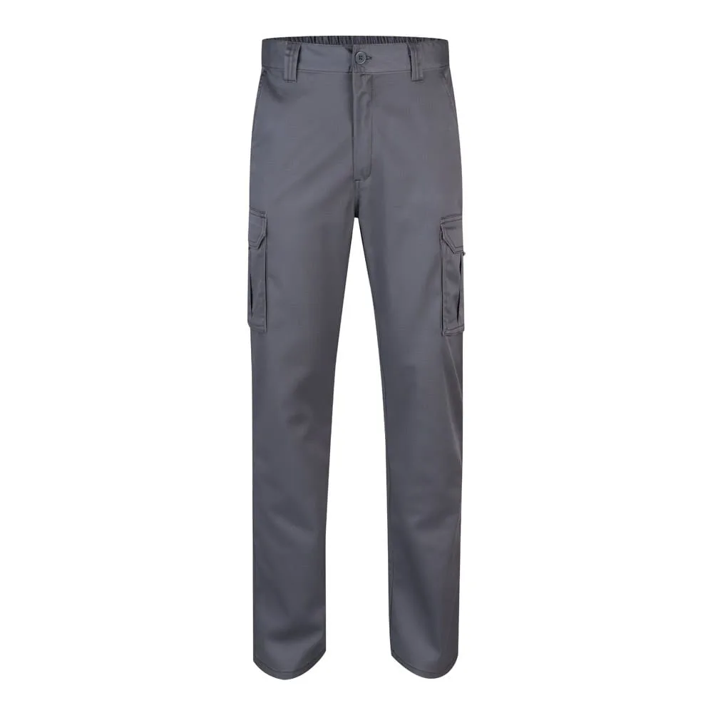VL LUGH. Παντελόνι stretch με πολλές τσέπες (240g/m²) από βαμβάκι (46%), EME (38%) και πολυεστέρα (16%) - 44, γκρί - pa_μέγεθος: 44, pa_χρώματα: γκρί