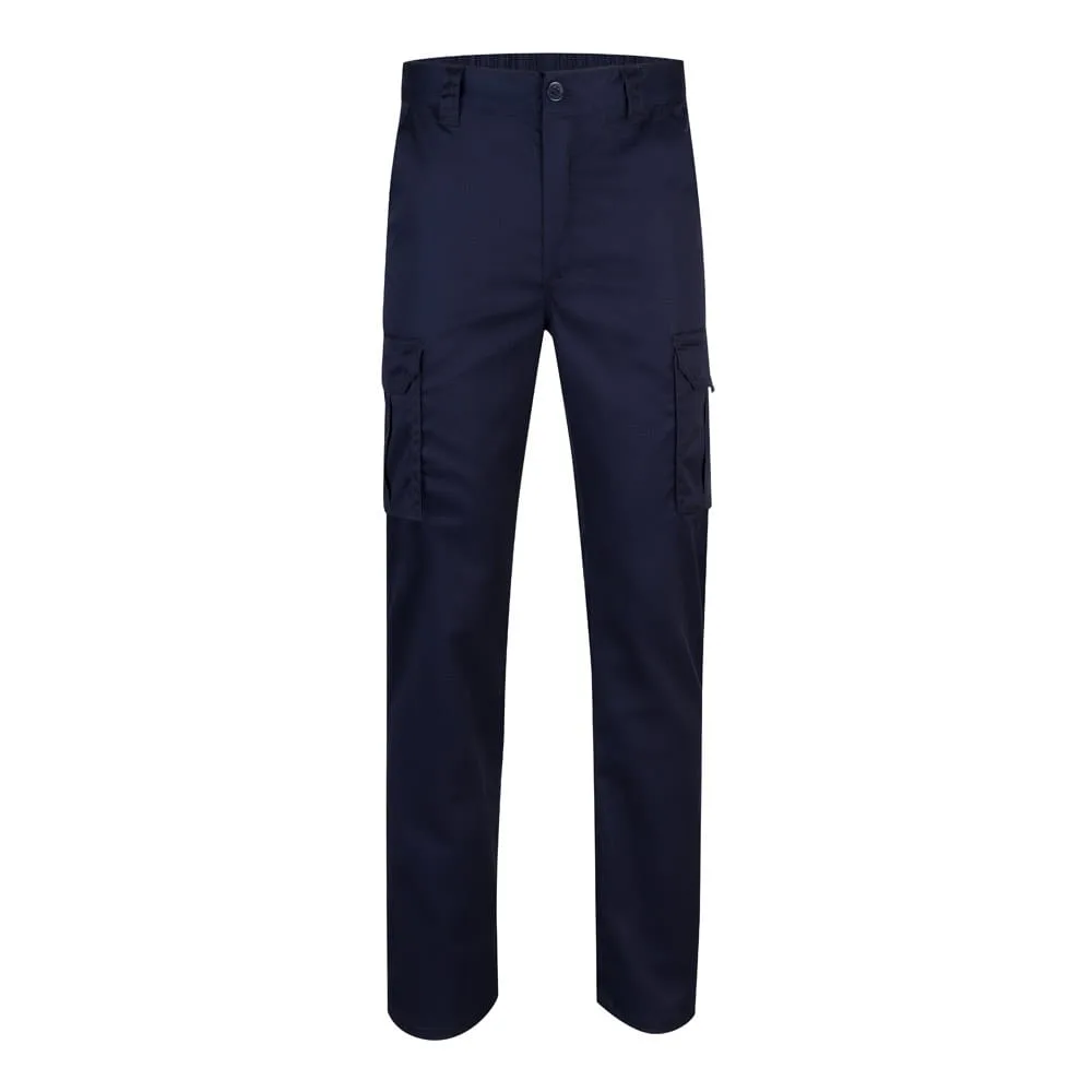 VL LUGH. Παντελόνι stretch με πολλές τσέπες (240g/m²) από βαμβάκι (46%), EME (38%) και πολυεστέρα (16%) - 48, ναυτικό-μπλε - pa_μέγεθος: 48, pa_χρώματα: ναυτικό-μπλε