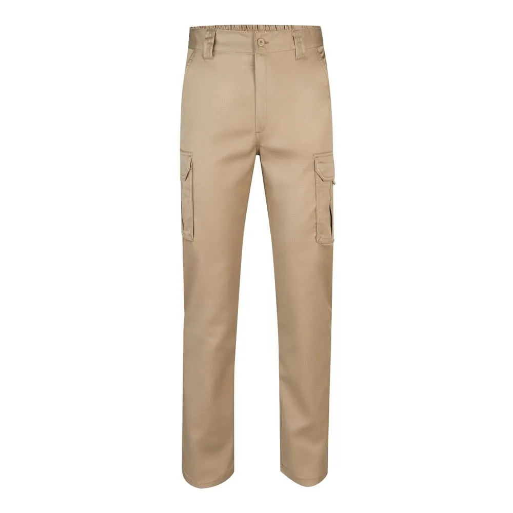 VL LUGH. Παντελόνι stretch με πολλές τσέπες (240g/m²) από βαμβάκι (46%), EME (38%) και πολυεστέρα (16%) - 36, φυσικό-ανοιχτό - pa_μέγεθος: 36, pa_χρώματα: φυσικό-ανοιχτό