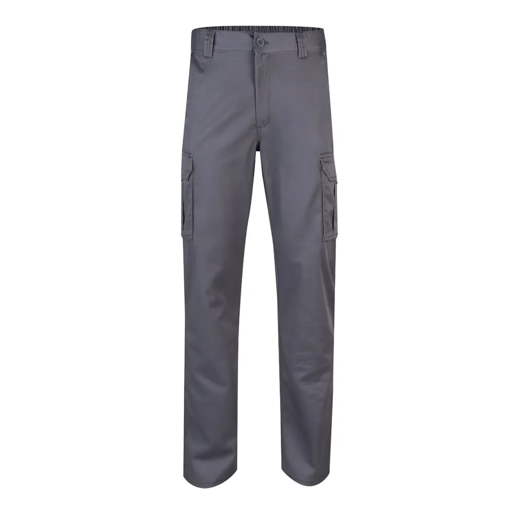 VL PAN. Στρετς παντελόνι με πολλές τσέπες (290g/m²), από βαμβάκι (46%), EME (38%) και πολυεστέρα (16%) - 48, γκρί - pa_μέγεθος: 48, pa_χρώματα: γκρί