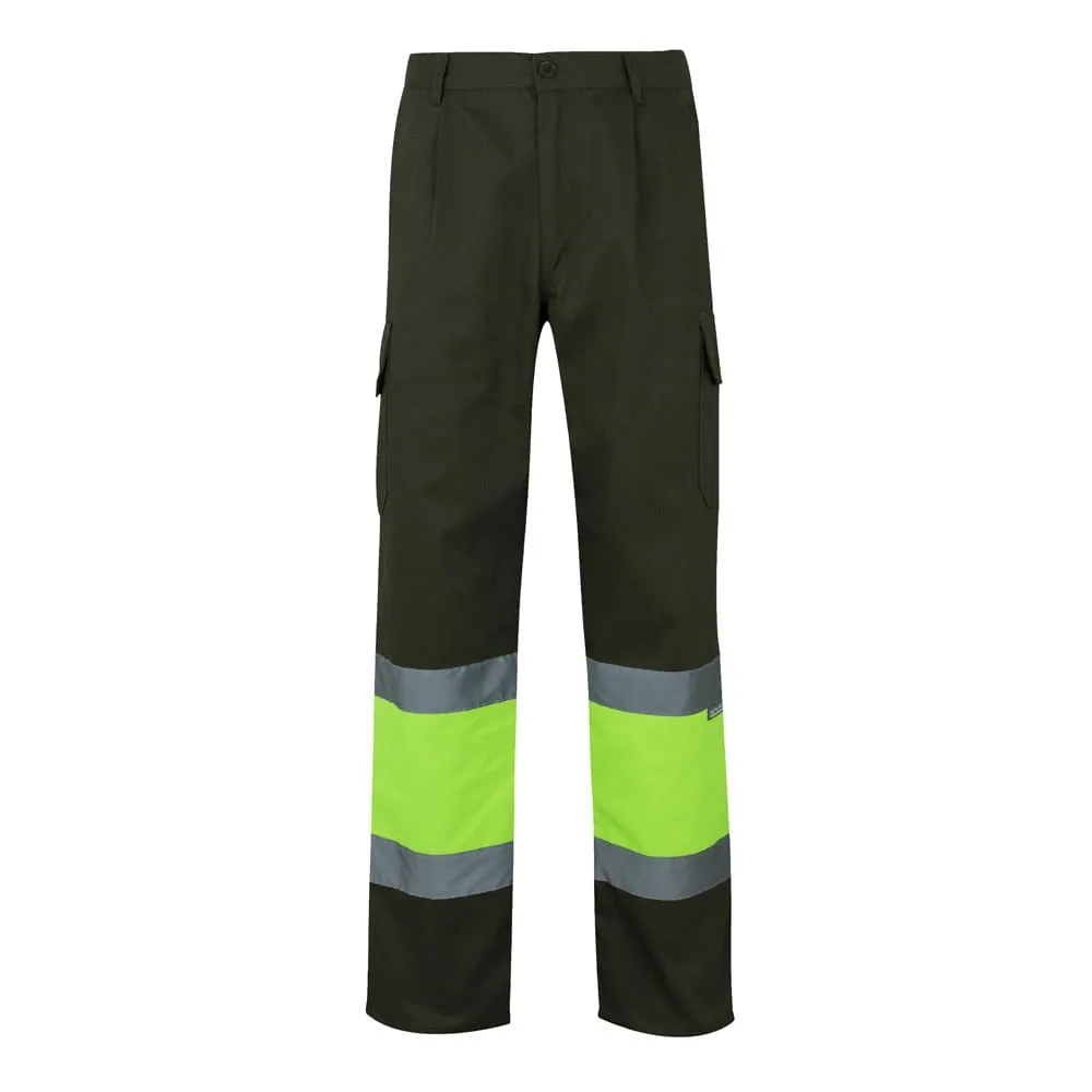 VL POSEIDON. Δίχρωμο παντελόνι twill με πολλές τσέπες (210g/m²), από βαμβάκι (20%) και πολυεστέρα (80%) - l, χακί - pa_μέγεθος: l, pa_χρώματα: χακί