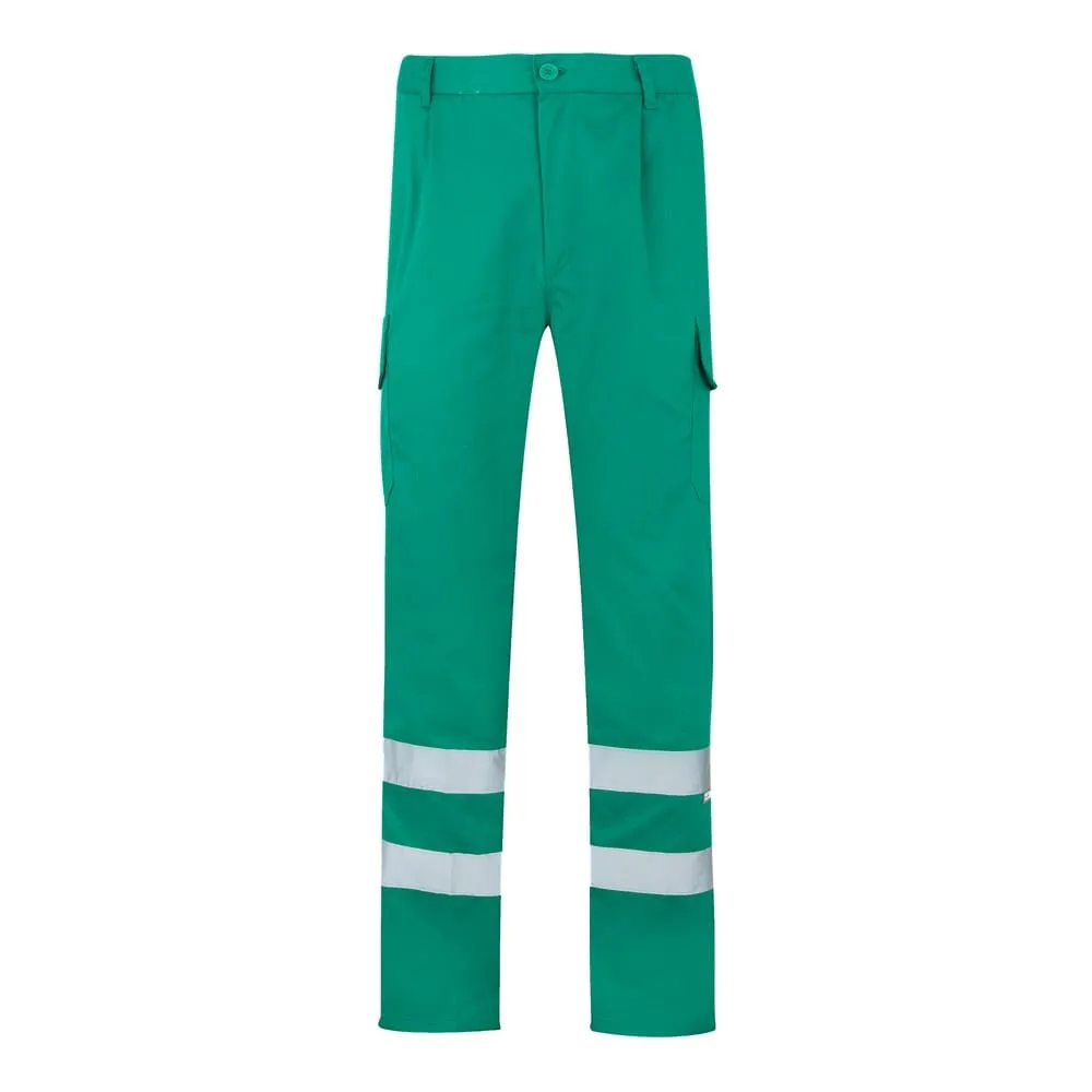 VL ASCLEPIUS. Παντελόνι με πολλαπλές τσέπες από twill (200g/m²), από βαμβάκι (35%) και πολυεστέρα (65%) - s, πράσινο - pa_μέγεθος: s, pa_χρώματα: πράσινο