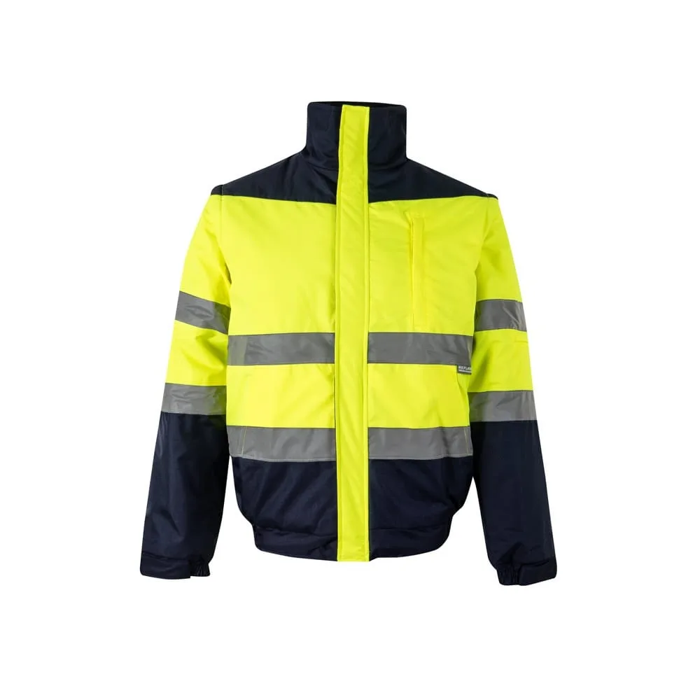 VL JUPITER. Δίχρωμη ζακέτα με ενίσχυση (180g/m²) από πολυεστέρα (100%), με επίστρωση PU - m, μπλε - pa_μέγεθος: m, pa_χρώματα: μπλε