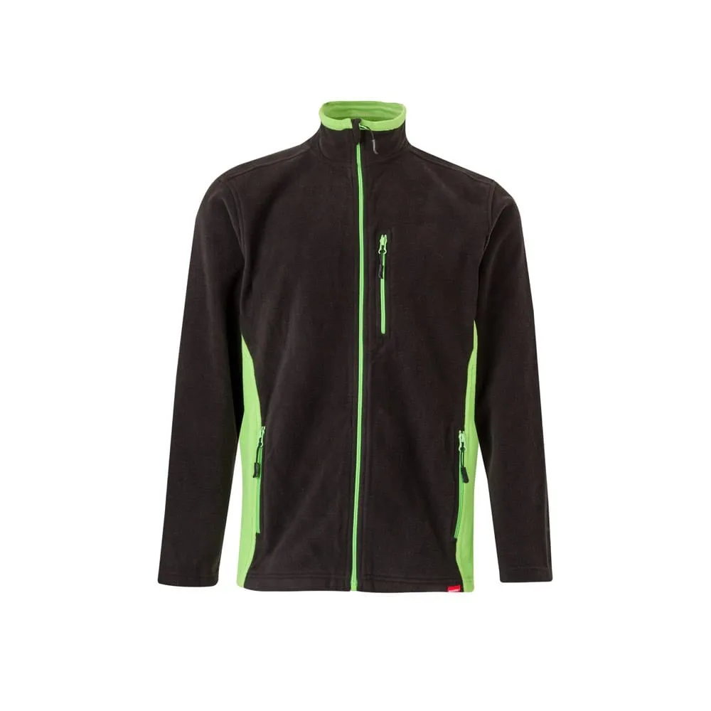 VL GERAS. Δίχρωμο fleece μπουφάν (220g/m²) από πολυεστέρα (100%) - xs, μαύρο - pa_μέγεθος: xs, pa_χρώματα: μαύρο