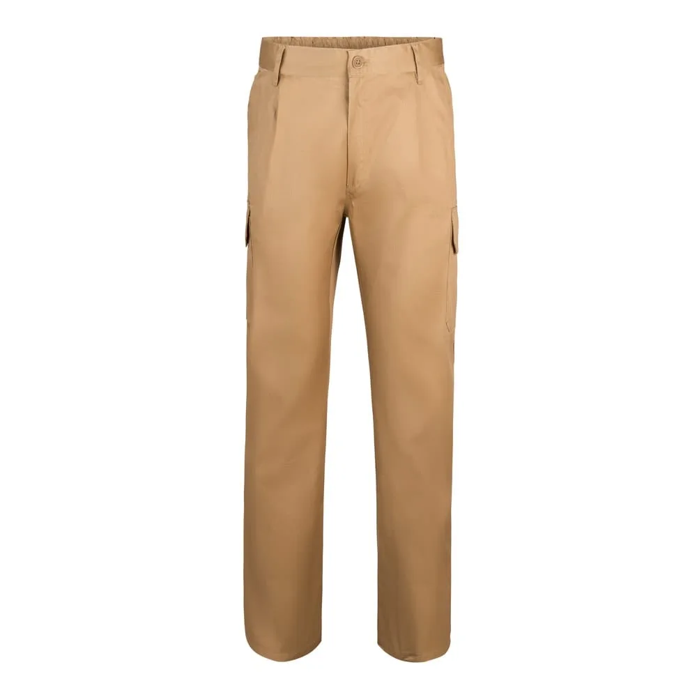 VL MABON. Παντελόνι twill με πολλαπλές τσέπες (200g/m²), από βαμβάκι (35%) και πολυεστέρα (65%) - 54, φυσικό - pa_μέγεθος: 54, pa_χρώματα: φυσικό