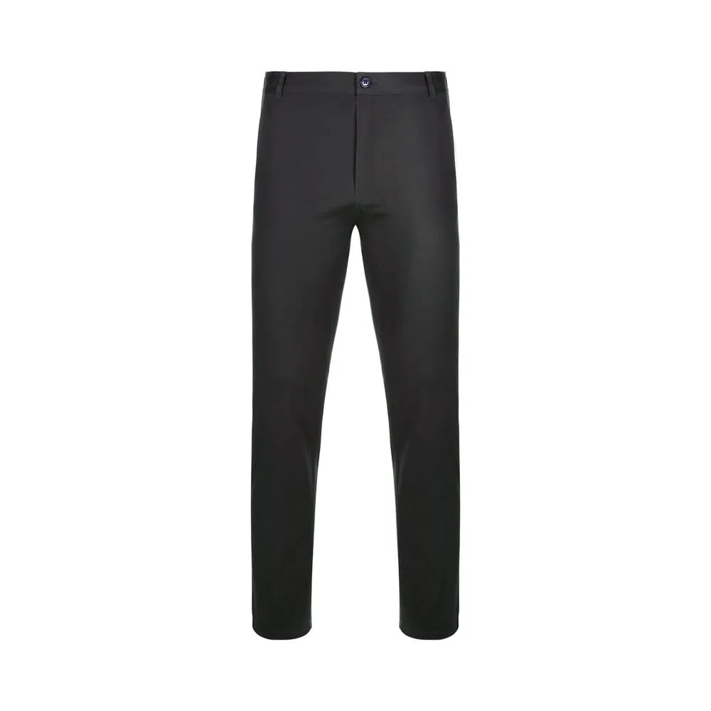VL VISHNU. Unisex ελαστικό παντελόνι chino (260g/m²), από βαμβάκι (98%) και ελαστάν (2%) - 56, μαύρο - pa_μέγεθος: 56, pa_χρώματα: μαύρο