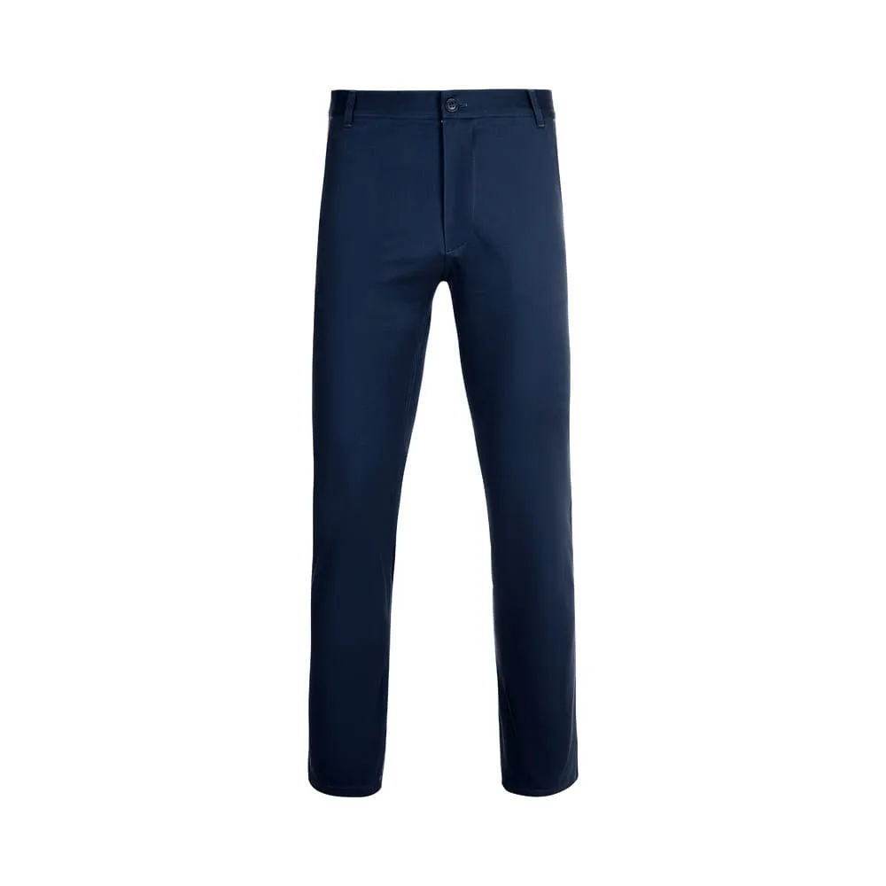 VL VISHNU. Unisex ελαστικό παντελόνι chino (260g/m²), από βαμβάκι (98%) και ελαστάν (2%) - 54, ναυτικό-μπλε - pa_μέγεθος: 54, pa_χρώματα: ναυτικό-μπλε
