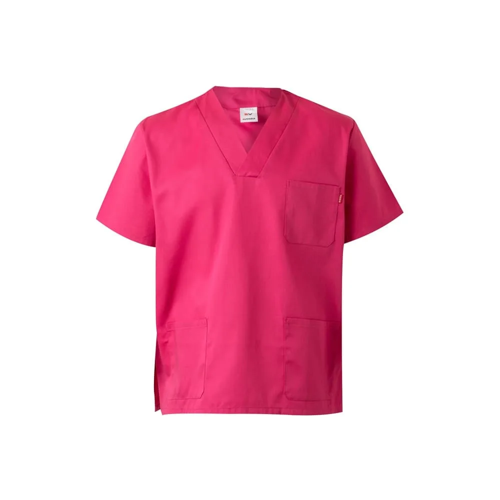 VL ILLAPA. Τουίλ τουνίκ (190g/m²) με κοντά μανίκια, από πολυεστέρα (65%) και βαμβάκι (35%) - xs, ροζ - pa_μέγεθος: xs, pa_χρώματα: ροζ