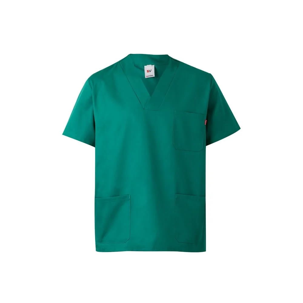 VL ILLAPA. Τουίλ τουνίκ (190g/m²) με κοντά μανίκια, από πολυεστέρα (65%) και βαμβάκι (35%) - s, πράσινο - pa_μέγεθος: s, pa_χρώματα: πράσινο