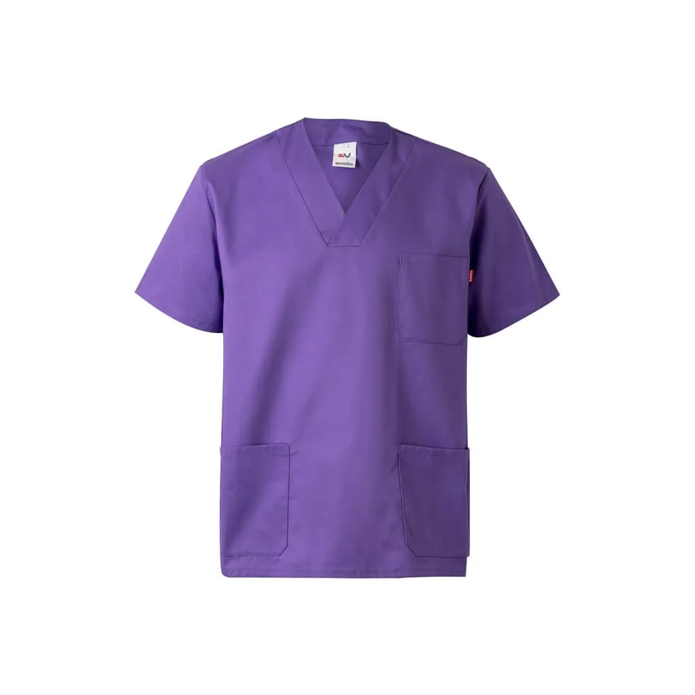 VL ILLAPA. Τουίλ τουνίκ (190g/m²) με κοντά μανίκια, από πολυεστέρα (65%) και βαμβάκι (35%) - s, λιλά - pa_μέγεθος: s, pa_χρώματα: λιλά