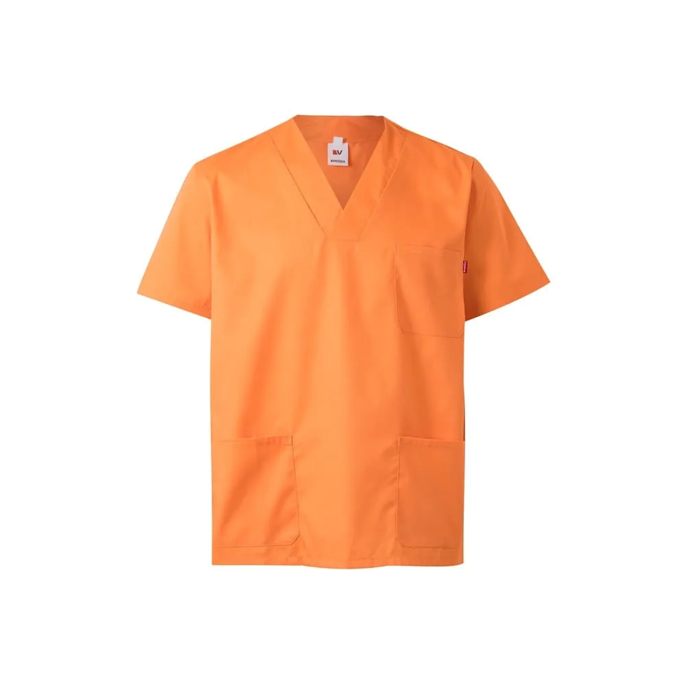 VL ILLAPA. Τουίλ τουνίκ (190g/m²) με κοντά μανίκια, από πολυεστέρα (65%) και βαμβάκι (35%) - 2xl, σομόν - pa_μέγεθος: 2xl, pa_χρώματα: σομόν